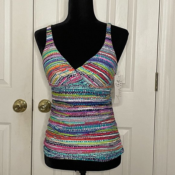 Anne Cole Signature Tankini Top - Picture 2 of 16